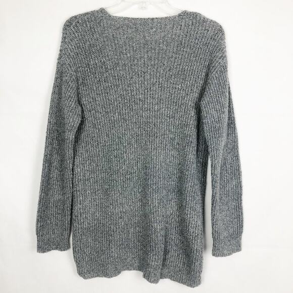 Bluenotes V-Neck Pullover Gray Knit Sweater Size Small - Picture 6 of 9